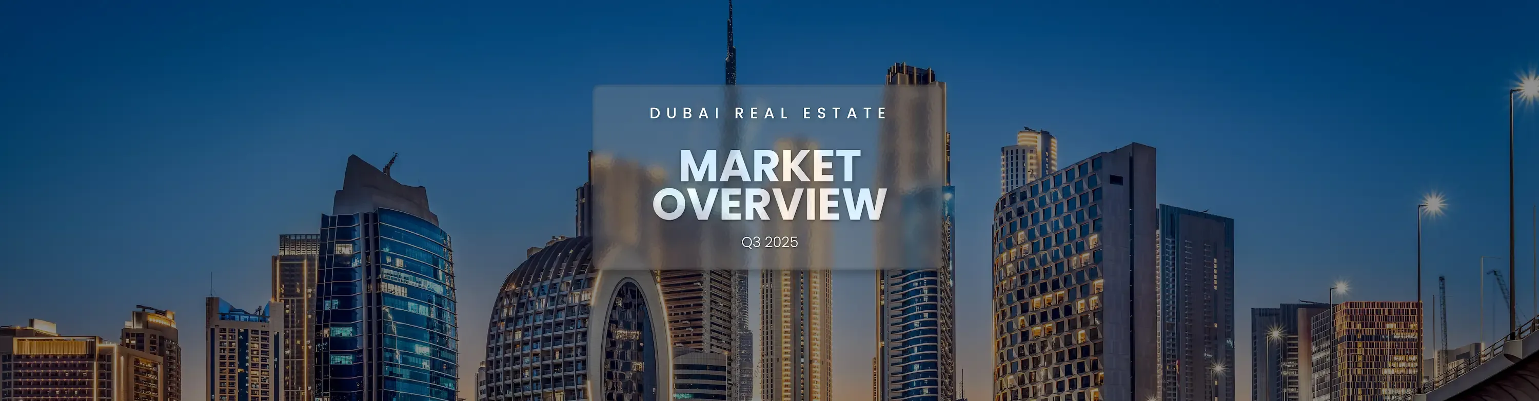 Cover of the official Dubai Real Estate Market Report for Q3 2025