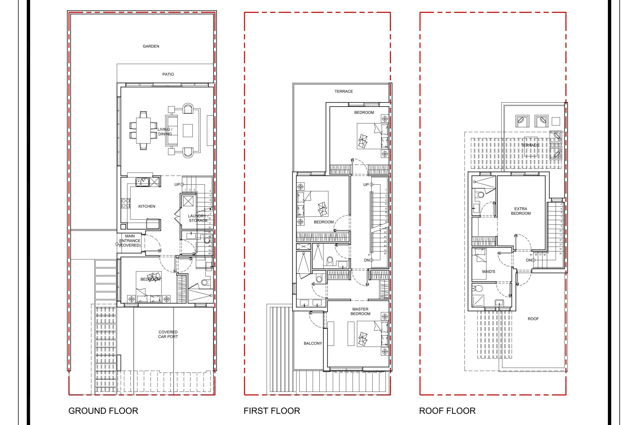 Single Row | Backing Faces to the Park | Huge Plot